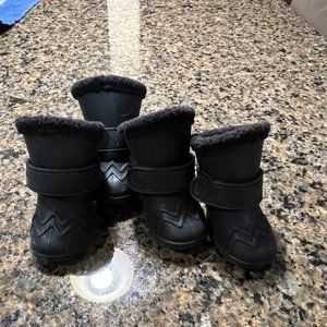 Canada Pooch black lined wellies